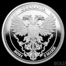 2021 Germania Mythical Forest: Chestnut Leaf 1 oz Silver Proof