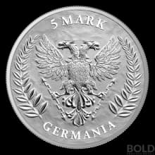 2021 Lady Germania 5 Mark 1 oz Silver BU Round