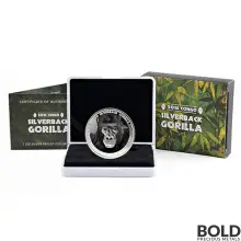 2016 Republic of Congo Gorilla 1 oz Silver Proof (Colored)