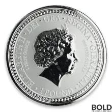 2018 Gibraltar Royal Arms of England Silver 1 oz Proof (Purple Colored)