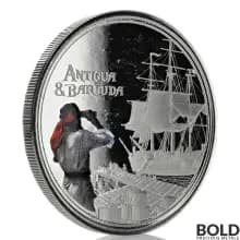 2019 Antigua & Barbuda Silver Rum Runner Proof 1 oz (Colored)