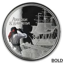 2019 Antigua & Barbuda Silver Rum Runner Proof 1 oz (Colored)