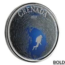 2019 EC8 Grenada: Diving Paradise 1 oz Silver Proof (Colored)