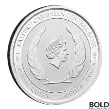 2021 1 oz Silver EC8 Anguilla Sailboat BU