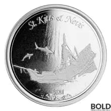 2021 EC8 St Kitts & Nevis Shipwreck 1 oz Silver BU