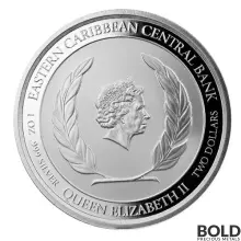 2021 EC8 St Vincent Grenadines Humpback Whale 1 oz Silver Proof (Colored)