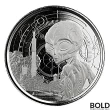 2021 Ghana Alien 1/2 oz Silver BU
