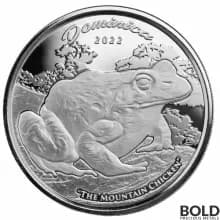 2022 Silver 1 oz EC8 Dominica Mountain Chicken Coin BU