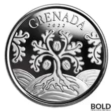 2022 1 oz Silver EC8 Grenada Nutmeg Tree BU (*no capsule)