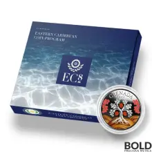 2022 EC8 Grenada: Nutmeg Tree 1 oz Silver Proof (Colored)