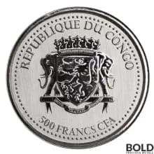 2022 Republic of Congo Gorilla Silver 1 oz