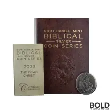 2022 Silver 2 oz Fiji The Dead Christ Biblical Series Coin