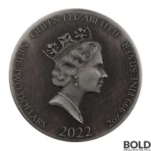 2022 Silver 2 oz Fiji The Dead Christ Biblical Series Coin