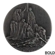 2022 Silver 2 oz Fiji The Dead Christ Biblical Series Coin