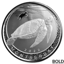 2022 Silver 1 oz Montserrat: Sea Turtle BU