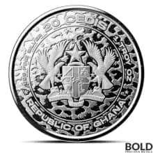 2023 1 oz Ghana Leopard Silver Coin (BU)