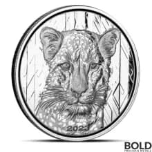 2023 1 oz Ghana Leopard Silver Coin (BU)