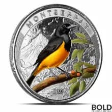 2023 1 oz Montserrat Oriole Silver Coin (Colored)