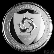 2020 EC8 Anguilla Coat of Arms 1 oz Silver BU