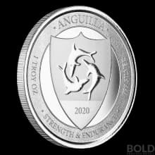 2020 EC8 Anguilla Coat of Arms 1 oz Silver BU