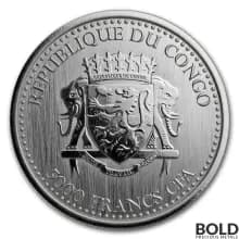 1 oz Republic of Congo Gorilla 2017