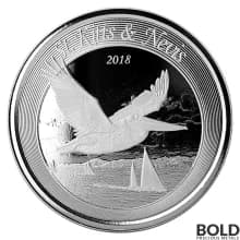 2018 St. Kitts & Nevis Silver Brown Pelican 1 oz