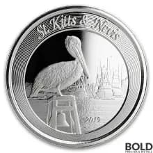 2019 St. Kitts & Nevis Silver Brown Pelican 1 oz