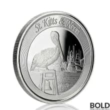 2019 St. Kitts & Nevis Silver Brown Pelican 1 oz