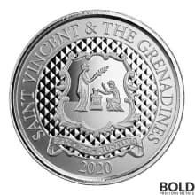 2020 EC8 St Vincent Grenadines Coat of Arms 1 oz Silver BU