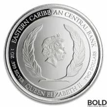 2020 EC8 St Vincent Grenadines Coat of Arms 1 oz Silver BU