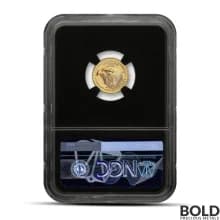 1/10 oz America Eagle MS70 NGC Gold Coin (First Day Release / Black Core)