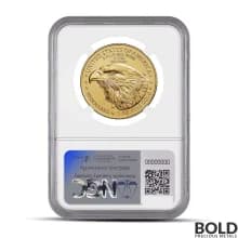 1 oz America Gold Eagle MS70 (Random Date, Brown Label, NGC)
