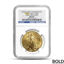 1 oz America Gold Eagle MS70 (Random Date, NGC or PCGS)