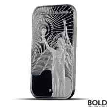 1 oz Asahi Columbia Goddess Silver Bar (BU)