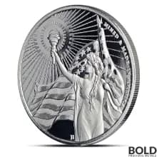 1 oz Asahi Columbia Goddess Silver Round (BU)