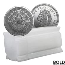 1 oz Aztec Calendar Silver Round .999 Fine (Tube of 20)