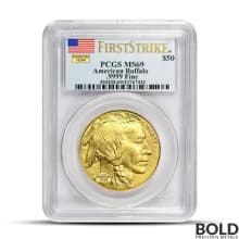 1 oz Buffalo MS69 Gold Coin (Random, PCGS or NGC)