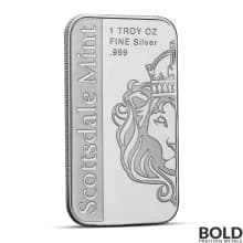 1 oz Alabama State Flag Silver Colored Bar