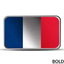 1 oz France Country Flag Silver Bar (Colored)