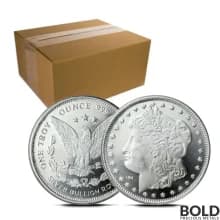 1 oz Highland Mint Morgan Silver Round - Box of 500