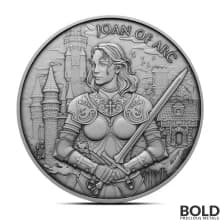 1 oz Legendary Warriors: Joan of Arc Silver Round (BU)