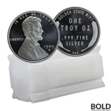 1 oz Lincoln Wheat Cent Silver Round - Tube of 20