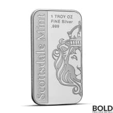 1 oz Montana State Flag Silver Bar (Colored)