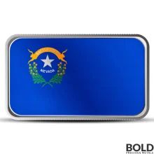 1 oz Nevada State Flag Silver Bar (Colored)