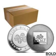 1 oz PAMP Silver Round - Box of 500