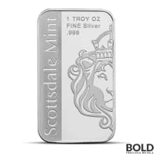 1 oz Scottsdale Patriotic Bald Eagle Silver Bar (Color)