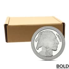 1 oz SilverTowne Buffalo Stacker Silver Round - Box of 500