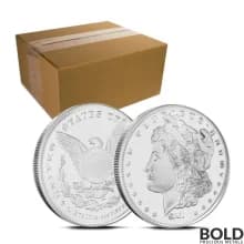 1 oz Sunshine Mint Morgan Silver Round - Box of 500