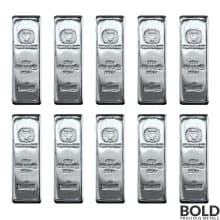 1000 oz Silver - 10 x 100 oz Germania Mint Cast Silver Bars