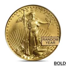 1/2 oz America Gold Eagle MS69 Coin (Random, NGC or PCGS)